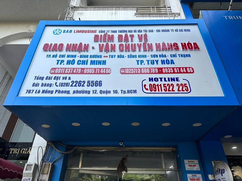 Sao Limousine Vận chuyển hàng Tuy Hoà Phú Yên đi Hồ Chí Minh (1)