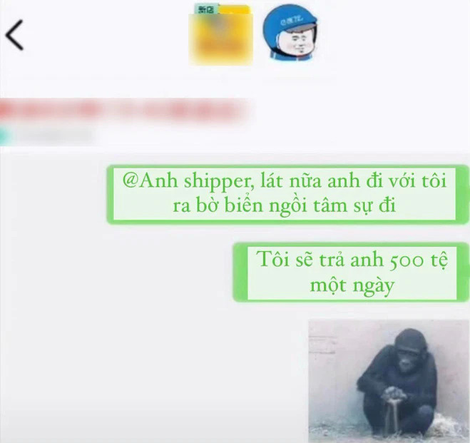 Anh giao hàng nhận lời tư vấn tâm lý cho khách hàng 2